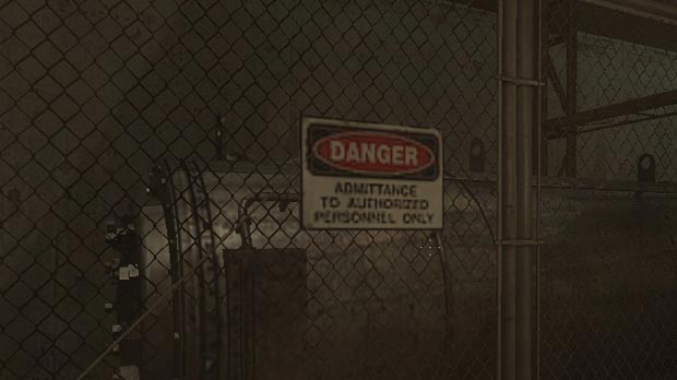 It says very clearly: Danger, admittance to authorized personnel only