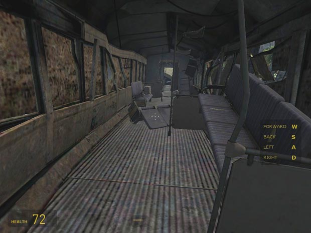 The very first thing you'll see, after a recap of Episode One and the words "Half-Life 2: Episode Two" is, in fact, the inside of a train.